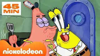 SpongeBob | Wszyscy pracownicy TŁUSTEGO KRABA 🍔 | Nickelodeon Polska