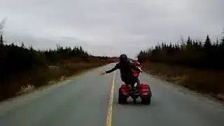 84 big red one handed wheelie