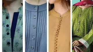 How to sew a Perfect Mandarin Collar for Office Wear Kurtis