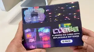 Flashing Multicolor LED Ice Cubes