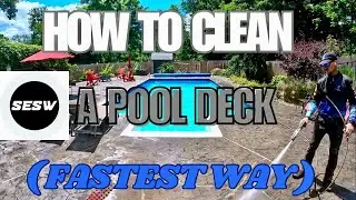 How To Clean A Pool Deck (Fastest Way)