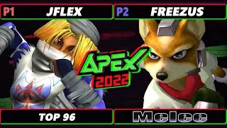 Apex 2022 - Freezus (Fox) Vs. Jflex (Sheik) SSBM Melee Tournament