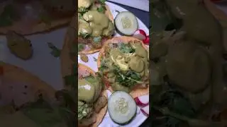 Vegetarian tostadas 🌱✨ #homemade #cooking #food #tostadas #mexicanfood
