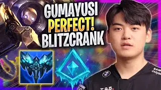 GUMAYUSI PERFECT GAME WITH BLITZCRANK! - T1 Gumayusi Plays Blitzcrank SUPPORT vs Thresh!