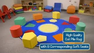 Children's Factory&trade; Shape Sorter Seats & Carpet Set