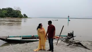 ब्रह्मपुत्र नदी का घाट। सर पे भोले नाथ का हाथ 🙏🏼 #viral #bihar #assam #Wandering Bihari Yugal