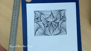 Simple Zentangle Patterns Art Doodle Art |DIY-pencil Art And Colour @Amyrah