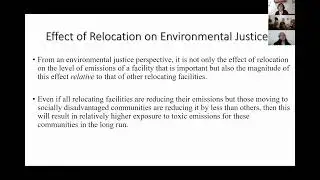 Madhu Khanna: Unintended Effects of Information Disclosure on Toxic Pollution