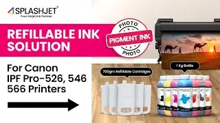 Refillable Inks for Canon IPF PRO 526, 546, 566 | Compatible With PFI-870 & PFI-3870 - NEW LAUNCH