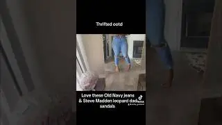 Thrifted ootd: Old navy jeans & Steve madden dad sandals both thrifted