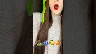 Emoji Food 🐍🫐🍋🍊 #funny #unpacking #food #haul #emoji