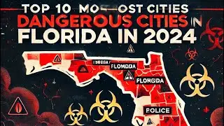 Top 10 Most Dangerous Cities in Florida 2024 #florida #miami #crime