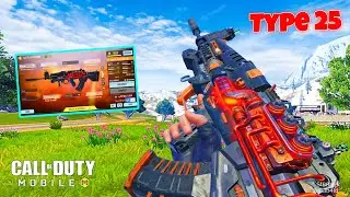 FAST KILLING TYPE 25 MAGNETIC ENGINE GUNSMITH 🤯| 25 Kills Solo vs Squad | TYPE 25 GUNSMITH CODM BR