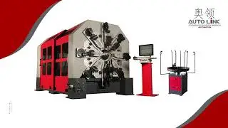 M&aacute;quina formadora de alambre CNC de 12 ejes sin leva