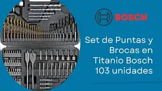 Set de Puntas y Brocas en Titanio Bosch 103 unidades