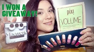 I Won a Giveaway | Unboxing Makeup| Quo Beauty | Velour Lashes | Pixi Beauty