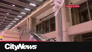 Part of Calgary airport damaged by hail to remain closed for 18 months