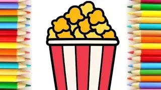 Popcorn Box Drawing How to Draw 
