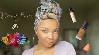 DEWY FACE 💦ft. DOSE of Colors Foundation | Concealer | Sponge