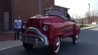 Driving a GIANT Pedal Car