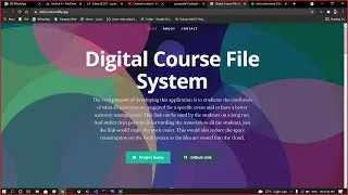 Digital Course File System Demo