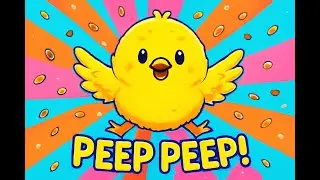 Cute Little Chicken Song for Kids | Fun Nursery Rhyme with Fluffy Chick Peeping and Pecking!