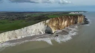 Seaford, Splash Point / Hawks Brow, and a cliff fall