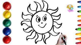 How To Draw A Cute  Sun|Easy Step By Step Tutorial