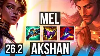 MEL vs AKSHAN (MID) | Perfect KDA: 17/0/6 | EUW Master | 26.2