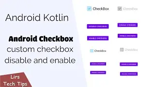 Android Kotlin:  Custom checkbox disable and enable