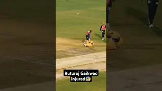 Ruturaj Gaikwad Injured during the Match in Guwahati 😰|| IPL 2025 || RR vs CSK 🩷💛 #ruturajgaikwad