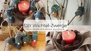 DIY Wichtel Zwerge aus Tannenzapfen basteln | Wichtel basteln aus Naturmaterialien | Ronja Ready DIY