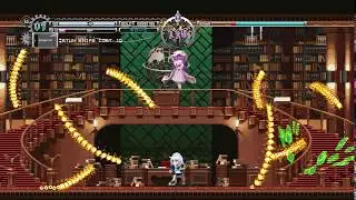 Touhou Luna Nights - Patchouli Boss Fight (No Damage / No Time Stop / No Skills)