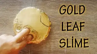 Gold Leaf Slime -Satisfying Slime ASMR !