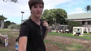 Sinner has Emotional Freak Out @ University of Hawaii  | Jesse Morrell Open Air Preaching