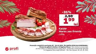 La Profi ninge cu promoții de sărbători. Acum ai Kaizer Marex sau Premia la un pret special.