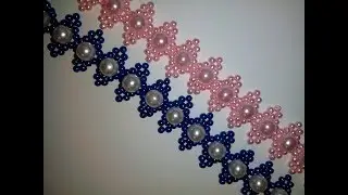 Браслет из бусин. МК. DIY. Tutorial: beaded bracelet