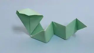 How to Make a Paper Snake ( Origami Snake ) Kagaj Snake  