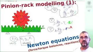 [1/2] Pinion-rack dynamics, equivalent mass/moment of inertia, reaction force/torque