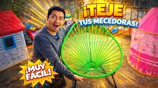 ¡HAZLO TU MISMO! COMO TEJER una MECEDORA (SILLA ACAPULCO) FÁCILMENTE 👌🏻| REPARACIONES EN CASA 🏡