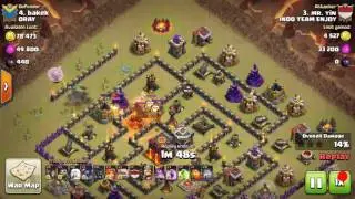 Clash of Clans Live War - 3 Star TH10 Attack - MR. YIN - INDO TEAM ENJOY vs ORAY