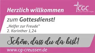 Gottesdienst live am 25.01.26: 