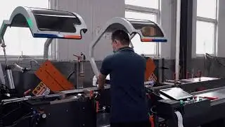 Aluminum window intelligent cutting saw supports barcode scanning and USB flash drive import 