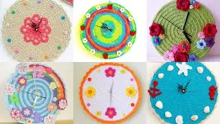 Crochets Clock Design /Craft And Art With Pib / Crochet Crafts ideas