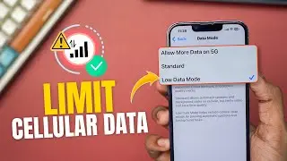 How to Control & Limit Cellular Data Use on iPhone | Set Data Limit on iPhone