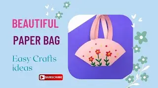 Paper Bag | 👜 | Kids Art & Craft  #kidsart #christmascraft #papercraft  #artforkids #easycraft