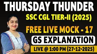 TIER-II ALL INDIA LIVE MOCK-17 GS EXPLANATION by THANUJA MADAM || EVEREST COACHING POINT