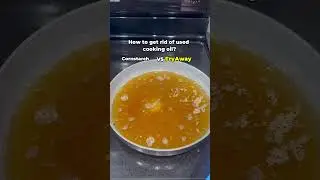 Cornstarch VS FryAway 👀 The Truth About Oil Cleanup #kitchenhacks