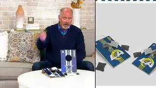 NFL Prime Brand Set of 2 Tabletop Cornhole Speaker on QVC