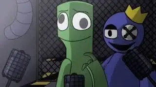 BLUE x green💙💚 Kiss (meme) rainbow friends